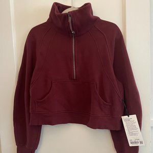 lululemon Scuba Oversized Funnel Neck - Red Merlot